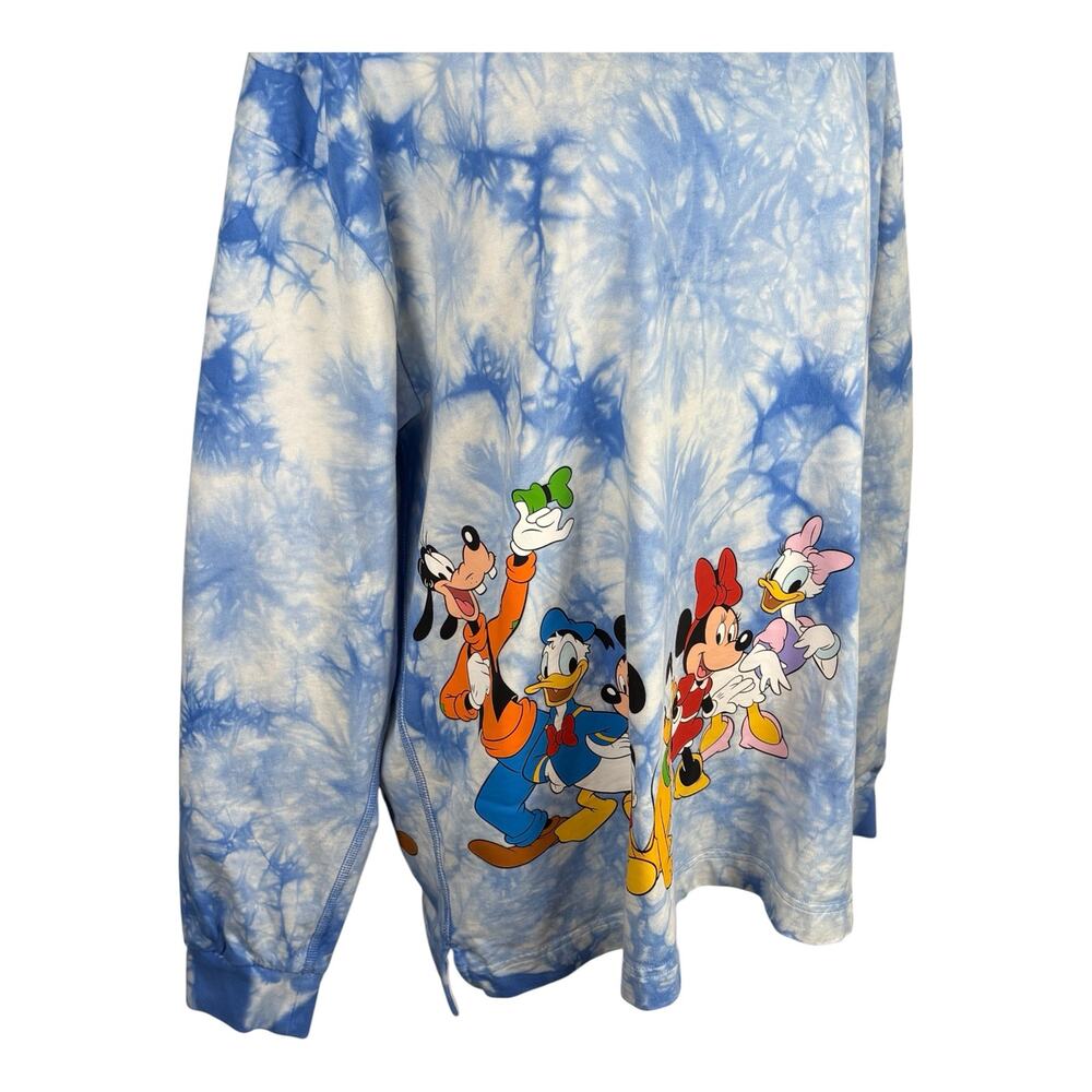 Disneyland Resort Long Sleeve Tie Dye Graphic Celebration Shirt Women's Large - Picture 4 of 9